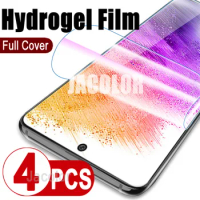 4pcs Full Cover Hydrogel Film For Samsung Galaxy A53 A33 A73 A52s A52 4G 5G Soft Gel Screen Protector Sansumg Sunsung A 53 52 33
