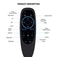 G10S G10S Pro Air Mouse Voice Remote Control 2.4G Wireless Gyroscope IR Learning for H96 MAX X88 PRO X96 MAX Android TV Box