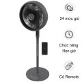 Quạt đứng Hawonkoo FDH-012-SPEED24-GR - Xám, 7 cánh, 24 tốc độ gió, điều khiển từ xa