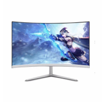 32inch 4K resolution white color curved pc monitor 144hz curved gaming monitor