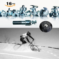 16pcs Tyre Spikes for Bicycle Shoes Boots Motorbike Racing Spikes for fatbike screw in Car Tire Studs Tungsten Tipped Fishing