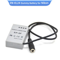 EN EL24 Dummy Battery EP-5F DC Coupler Fit for Nikon 1 J5 1J5 Digital Camera
