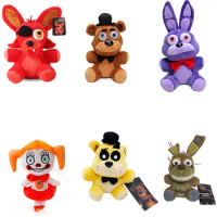 FNAF Stuffed Plush Toys Freddy Fazbear Bear Foxy Rabbit Bonnie Chica Peluche Juguetes 5 Nights At Freddy Plushie Toys Gift
