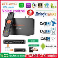 GTMEDIA GTX Combo 8K Smart TV BOX 2gb 32gb S905X3 Android 9.0+DVB-S2X/T/T2/C/C2 ATSC-T ISDB-T satellite tv receiver Set Top Box