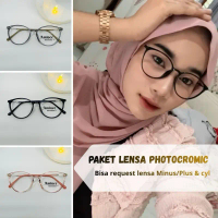 Aminee Kacamata Beli 1 Gratis 1 ( Free Kacamata Fashion ) Frame Star8146 Bisa Request Lensa Antiradi