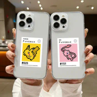 Anime Pokémon Pikachu Phone Case For Samsung A53 A50 A12 A52 A52S A51 A72 A71 A73 A32 A22 A20 A30 A21S 4G 5G Transparent Capa