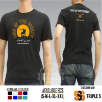 Terhemat KAOS DAKWAH ISLAMI PRIA UMAR BIN KHATTAB LION OF THE DESERT SABLON DEPAN-BELAKANG Murah