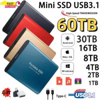 Portable SSD USB3.1 External Mobile Solid State Drive High Speed 2TB 4TB 8TB 16TB Hard Drive Laptop Hard Drive For Xiaomi