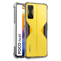 Shockproof Cases For Xiaomi Poco F4 GT M4 Pro X3 X4 Pro Nfc F2 M3 F3 Transparent Case For Poco X3 X4 M4 Pro 5G 4G Clear Cover
