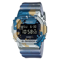 【CASIO 卡西歐】G-SHOCK Street Spirit系列街頭塗鴉藝術金屬錶殼方形電子錶(GM-5600SS-1)