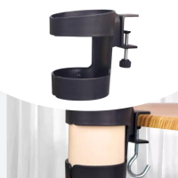 Giá đỡ ly kẹp cạnh bàn đa năng, có thể điều chỉnh, tiện dụng – giá đỡ/tổ chức ly cho trường học và d