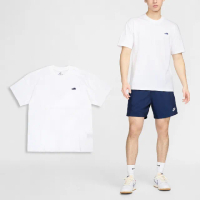 【NIKE 耐吉】短袖 NSW Tee 男款 白 藍 棉質 刺繡 寬鬆 短T 棉T(FV3752-100)