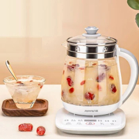 New Joyoung 1.5L Household Electric Kettle Automatic Glass Health Preserving Pot Portable Mini Multi Cooker Tea Dessert Cooker
