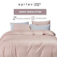 Epitex (w/o Quilt Cover) 1600TC Tencel Lite/ Dobby Bedsheet | Tencel Fitted Sheet