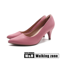 WALKING ZONE SUPER WOMAN空姐系列 尖頭時尚經典高跟鞋 女鞋-桃粉