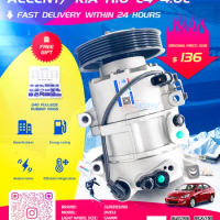 Ac compressor for Hyundai Accent 2012-2017 / Kia Rio L4 1.6L car ac aircon Air conditioning pump 12 volt car ac aircon