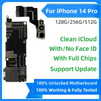 Full Working Motherboard for iPhone 14 Pro, iCloud Update, Logic Board Plate, Clean iCloud Mainboard, Support iOS