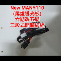 New Many110 125 尾燈導光版 六期改五期 線組 專用線組 大燈三段式開關專用線組 直上 線組 光陽