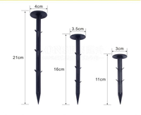黑色園藝地布釘固定地布丁防草布遮陽網地釘大棚農用倒刺塑料地釘