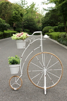 戶外自行車花架做舊鐵藝庭院花園陽臺布置歐式櫥窗裝飾品園藝擺件