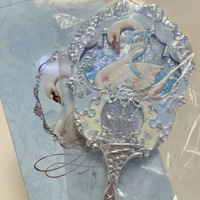 Ter Flower Knows Swan Ballet Series Handheld Makeup Mirror Facial Makeup Tool   Flower Knows Swan Ba