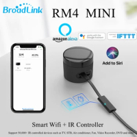 Broadlink RM4 Mini Universal Smart IR Remote Control Switch HTS2 Temperature Humidity Sensor Suporte Alexa Voice Inteligente