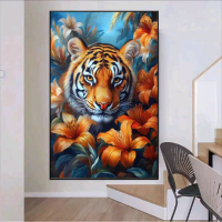 G6051 ด้ายผ้าฝ้าย Eco ปักเต็ม 9 CT พิมพ์ Elf Cross Stitch Kit