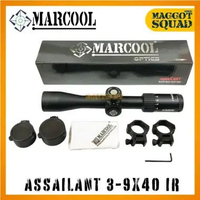 Teropong Tele MARCOOL ASSAILANT 3-9X40 IR Reticle Nyala Lampu
