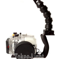 185mm Flex arm Simple bracket + MK Waterproof Diving underwater Housing Case for Sony RX100 I II III Camera