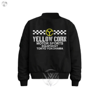 Jaket Bomber Yellow Corn Motor Sports Equipment Tokyo Yokohama Taslan Premium