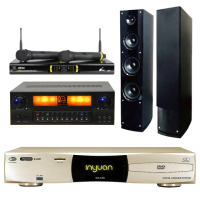 【音圓】S-2001 N2-150+X6+OK-9DII+AS-138(卡拉OK伴唱機 4TB硬碟+擴大機+無線麥克風+喇叭)