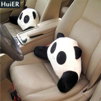 HuiER Panda Car-styling Lumbar Cushion for Car Waist Pillow Lumbar Support for Office Chair Massage Waist Seat Cushion Car-cover