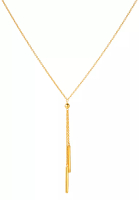 TOMEI TOMEI Simplicity Double Bar Necklace, Yellow Gold 916