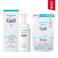 (2件組) Curel珂潤 潤浸保濕洗顏慕絲150ml+補充包130ml