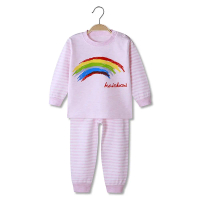 Bộ Quần Áo Trẻ Em Bé Dài Tay, Bộ Quần Áo Mùa Thu, Đồ Lót Cotton Màu, Đồ Ngủ, Đồ Mặc Nhà Thoải Mái, T