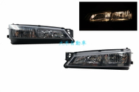 大禾自動車 黑框 晶鑽大燈 一組 適用 NISSAN SILVIA S14 96~98 後期