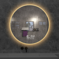 智能鏡子led衛生間化妝帶燈壁掛衛浴鏡掛墻浴室鏡防霧圓形發光鏡