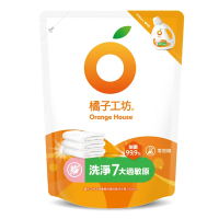 橘子工坊 天然濃縮洗衣精 補充包-低敏配方 1500ml (1入)【康鄰超市】