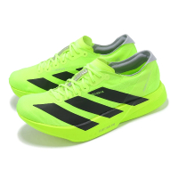 【adidas 愛迪達】競速跑鞋 Adizero Adios Pro 4 M 男鞋 女鞋 螢光綠 黑 輕量 運動鞋 愛迪達(JR6364)