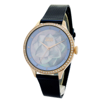 NATURALLY JOJO  立體花瓣珠貝米蘭套錶組-粉貝玫瑰金/36mm