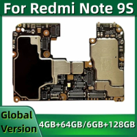 Motherboard for Xiaomi Redmi Note 9S, M2003J6A1G, 64GB 128GB Global ROM, Original Mainboard, with Snapdragon 720G Processor