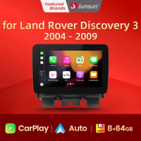 Junsun AI Voice Wireless CarPlay Andorid Auto Car Radio Multimedia For Land Rover Discovery 3 2004-2009 4G DSP Navigation Player