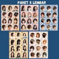 POSTER MODEL RAMBUT BARBERSHOP PANGKAS RAMBUT A3