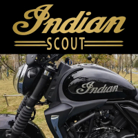 สติกเกอร์โลโก้ Indian SCOUT สไตล์วินเทจสำหรับติดถังน้ำมันรถจักรยานยนต์ สติกเกอร์กันน้ำสำหรับมอเตอร์ไ