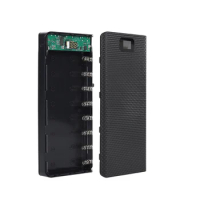 DIY 8x18650 Battery Holder Power Bank DIY 18650 Box Case Portable LCD Display Dual USB Port Battery Box Powerbank Case