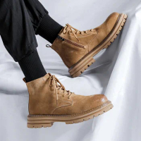 Men Boots Genuine Leather Chukka Boots Men Shoes Winter Shoes Men Snow Boots Snow Boots Heren Schoenen Chaussure Homme Zapatos