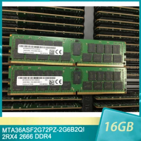 1Pcs For MT RAM MTA36ASF2G72PZ-2G6B2QI 16G 16GB 2RX4 PC4-2666V 2666 DDR4 Server Memory