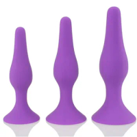 Silicone Anal Plug Butt Plug Prostate Massager 3 Size for Choice Drop Shipping