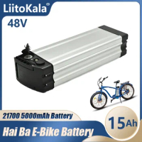 LiitoKala 48v Haiba E-bike Battery 48v 15ah Li-ion Battery Pack 21700 Ebike Battery For 250W 350W 500WElectric Bicycle Motor