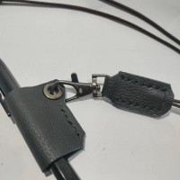 gantungan Tali kulit asli untuk pensil pulpen bolpoin warna hitam